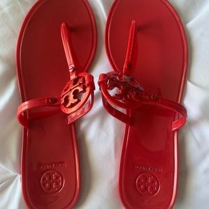 Tory Burch size 9m red jelly sandals